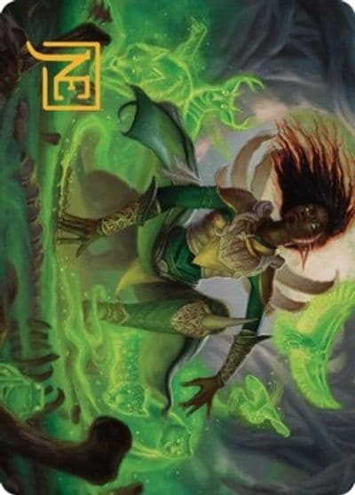 Fauna Shaman Art Card Gold Stamped Signature Art Series: The Brothers' War Magic card