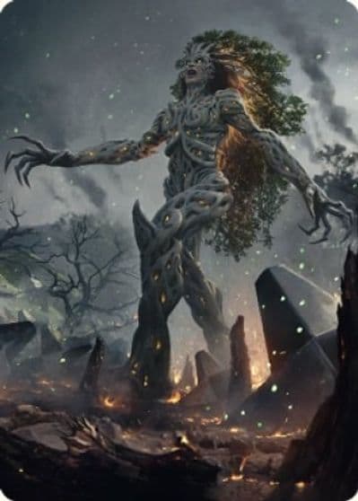 Titania Gaea Incarnate Art Card Art Series: The Brothers' War Magic card
