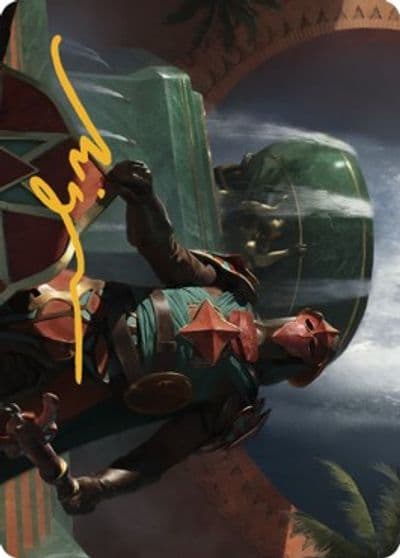 Tomakul Honor Guard Art Card Gold Stamped Signature Art Series: The Brothers' War Magic card