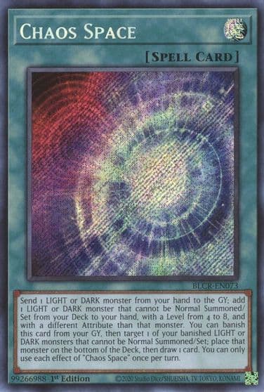 Chaos Space Battles of Legend: Crystal Revenge Yu-Gi-Oh! card