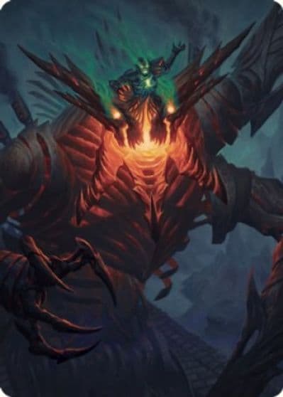 Mishra Lost to Phyrexia Art Card Art Series: The Brothers' War Magic card