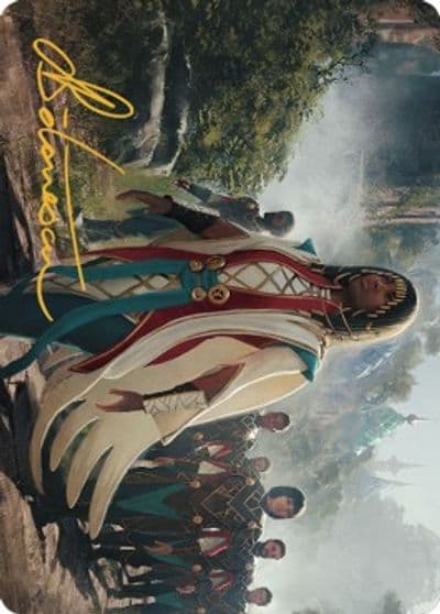 Queen Kayla bin Kroog Art Card Gold Stamped Signature Art Series: The Brothers' War Magic card