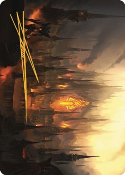 Mishras Foundry Art Card Gold Stamped Signature Art Series: The Brothers' War Magic card
