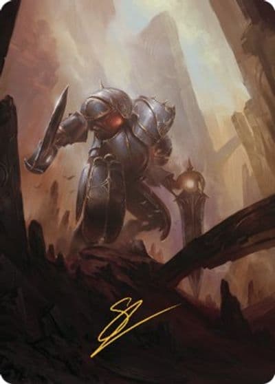Mountain Art Card Gold Stamped Signature Art Series: The Brothers' War Magic card