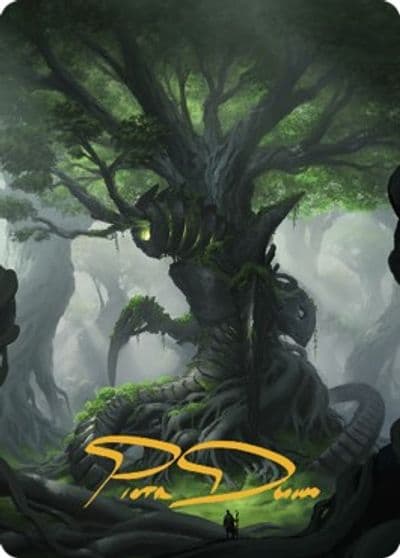 Forest Art Card Gold Stamped Signature Art Series: The Brothers' War Magic card