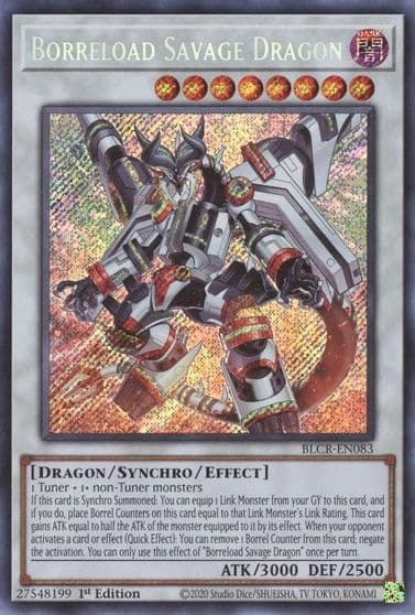 Borreload Savage Dragon Battles of Legend: Crystal Revenge Yu-Gi-Oh! card