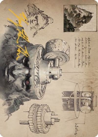 Millstone Art Card Gold Stamped Signature Art Series: The Brothers' War Magic card