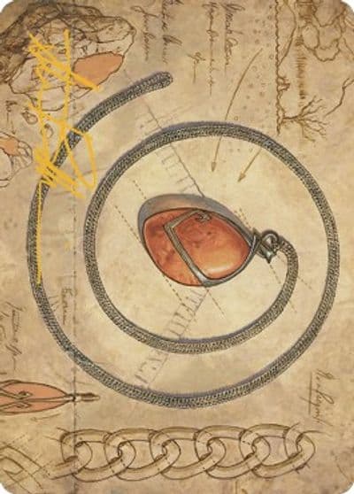 Mox Amber Art Card Gold Stamped Signature Art Series: The Brothers' War Magic card