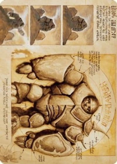 Precursor Golem Art Card Art Series: The Brothers' War Magic card
