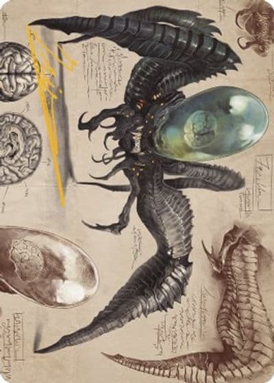 Psychosis Crawler Art Card Gold Stamped Signature Art Series: The Brothers' War Magic card