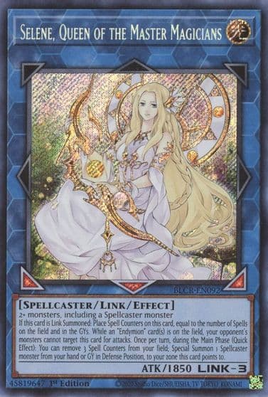 Selene Queen of the Master Magicians Battles of Legend: Crystal Revenge Yu-Gi-Oh! card
