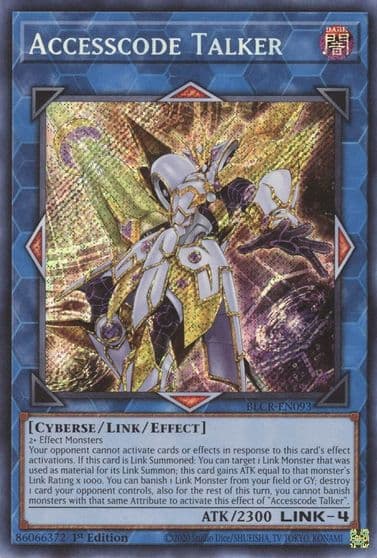 Accesscode Talker Battles of Legend: Crystal Revenge Yu-Gi-Oh! card