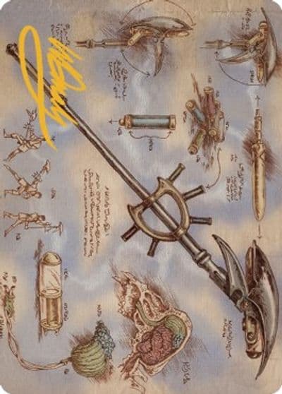 Staff of Domination Art Card Gold Stamped Signature Art Series: The Brothers' War Magic card