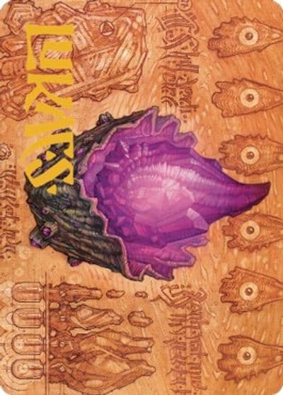 Thorn of Amethyst Art Card Gold Stamped Signature Art Series: The Brothers' War Magic card