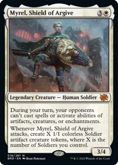 Myrel Shield of Argive Promo Pack: The Brothers' War Magic card