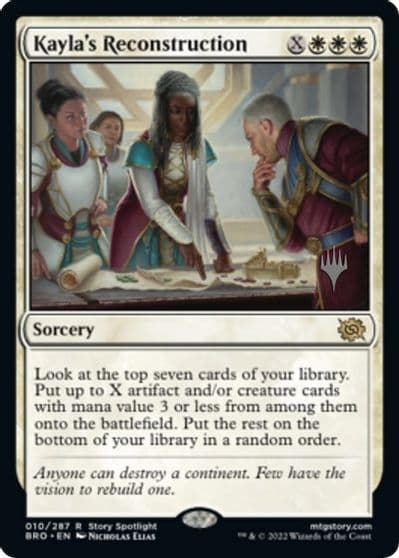 Kaylas Reconstruction Promo Pack: The Brothers' War Magic card