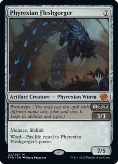 Phyrexian Fleshgorger Promo Pack: The Brothers' War Magic card