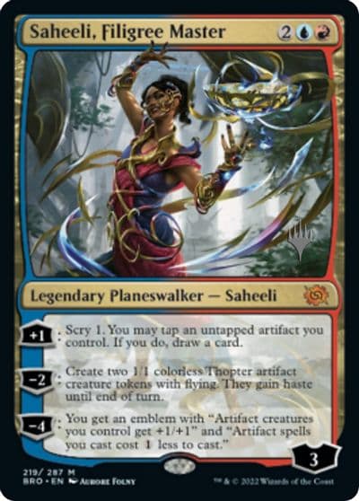 Saheeli Filigree Master Promo Pack: The Brothers' War Magic card
