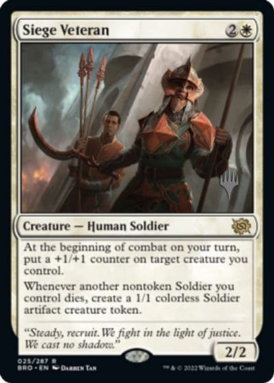 Siege Veteran Promo Pack: The Brothers' War Magic card