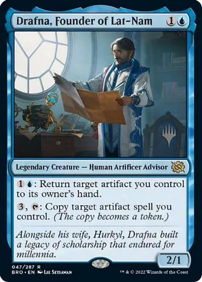 Drafna Founder of Lat Nam Promo Pack: The Brothers' War Magic card
