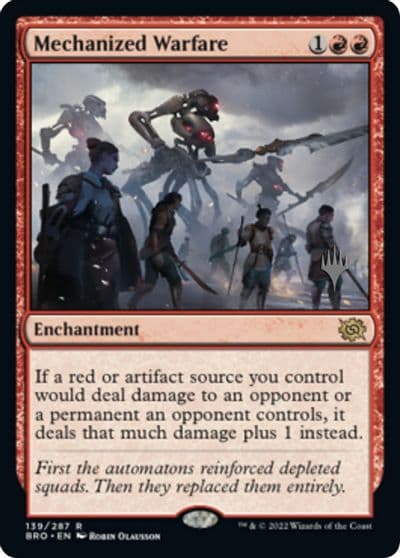 Mechanized Warfare Promo Pack: The Brothers' War Magic card