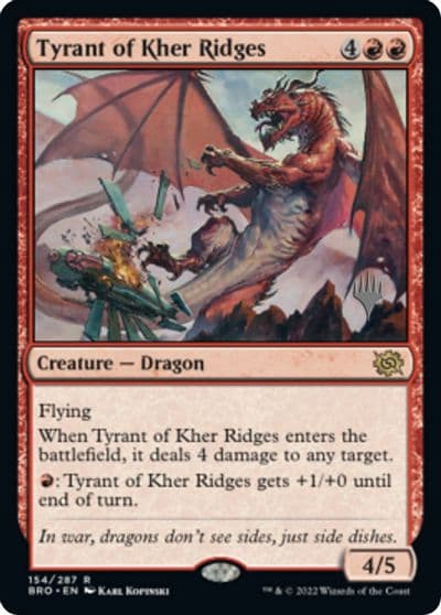 Tyrant of Kher Ridges Promo Pack: The Brothers' War Magic card