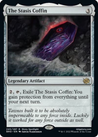 The Stasis Coffin Promo Pack: The Brothers' War Magic card