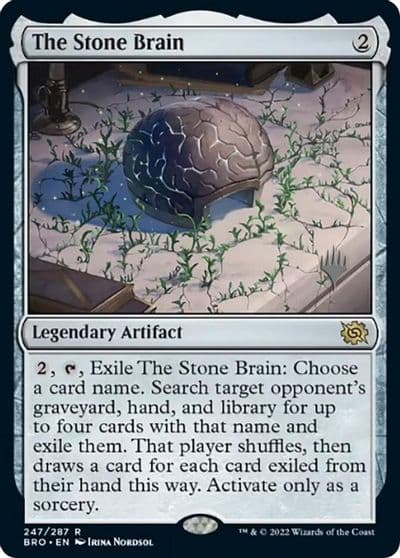 The Stone Brain Promo Pack: The Brothers' War Magic card