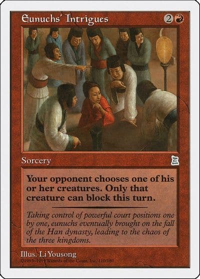Eunuchs Intrigues Portal Three Kingdoms Magic card