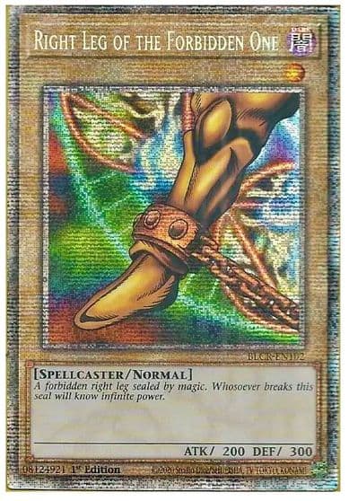 Right Leg of the Forbidden One Starlight Rare Battles of Legend: Crystal Revenge Yu-Gi-Oh! card