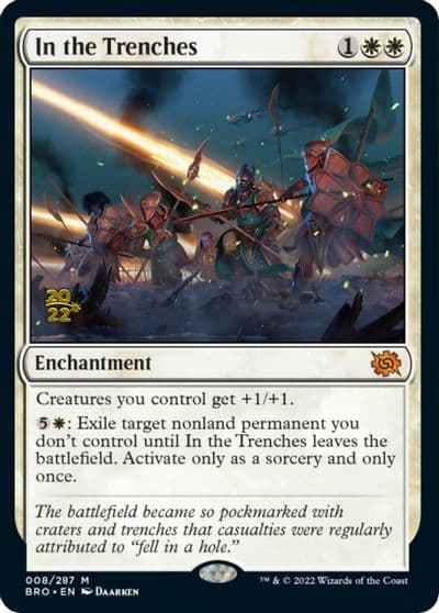 In the Trenches Prerelease Cards Magic card