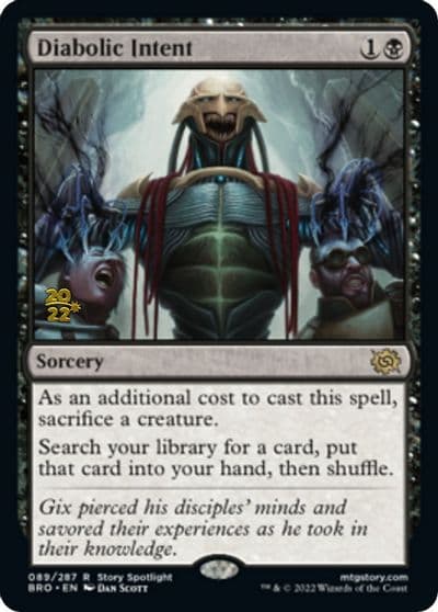 Diabolic Intent Prerelease Cards Magic card