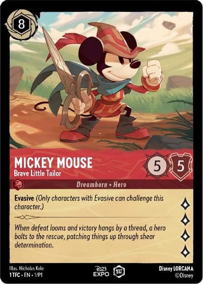 Mickey Mouse Brave Little Tailor D23 Promos Lorcana card