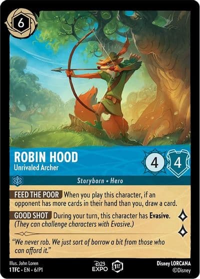 Robin Hood Unrivaled Archer D23 Promos Lorcana card