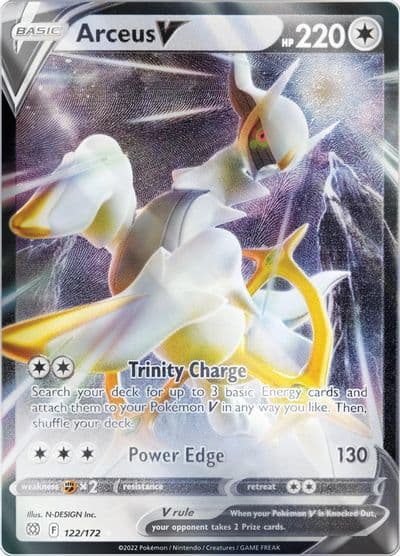 Arceus V (Metal Card) Miscellaneous Cards & Products Pokemon card