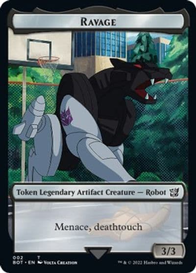 Ravage Token Universes Beyond: Transformers Magic card
