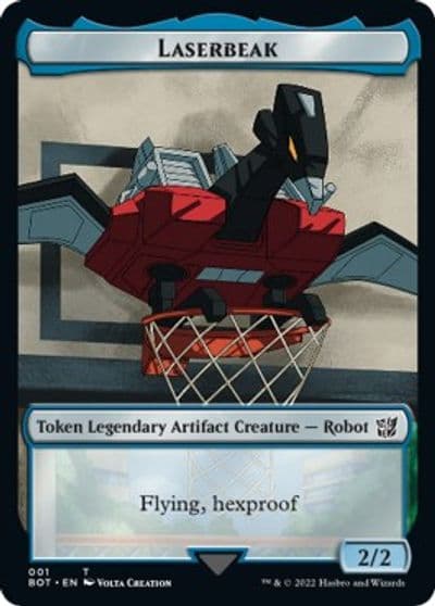 Laserbeak Token Universes Beyond: Transformers Magic card