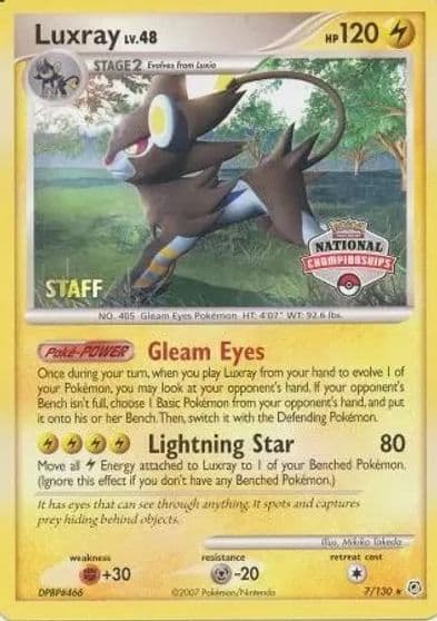 Luxray (National Championships) [Staff] League & Championship Cards Pokemon card