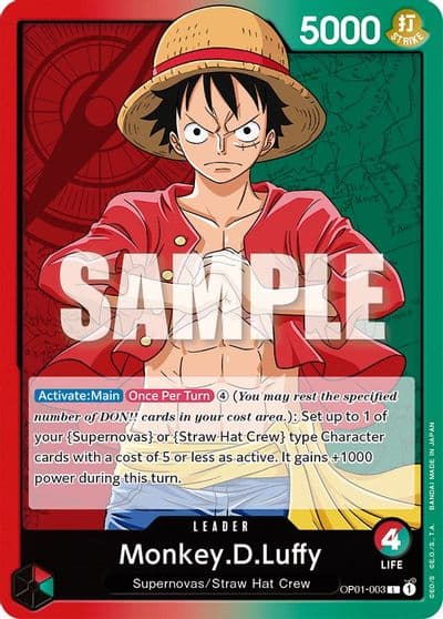 MonkeyDLuffy 003 Romance Dawn One Piece card