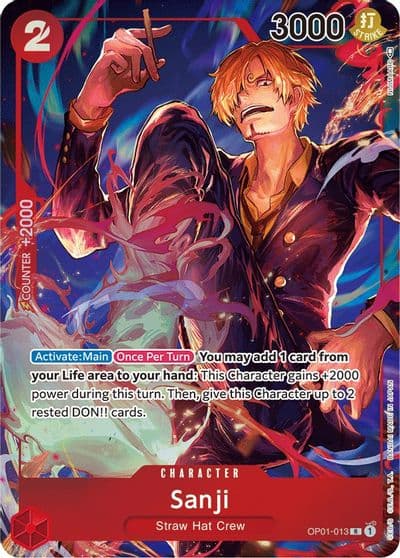 Sanji Parallel Romance Dawn One Piece card
