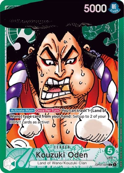 Kouzuki Oden Parallel Romance Dawn One Piece card