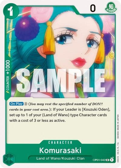 Komurasaki Romance Dawn One Piece card