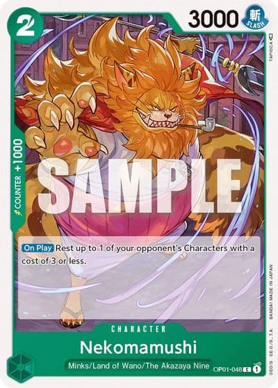 Nekomamushi Romance Dawn One Piece card