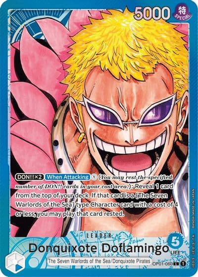 Donquixote Doflamingo 060 Parallel Romance Dawn One Piece card