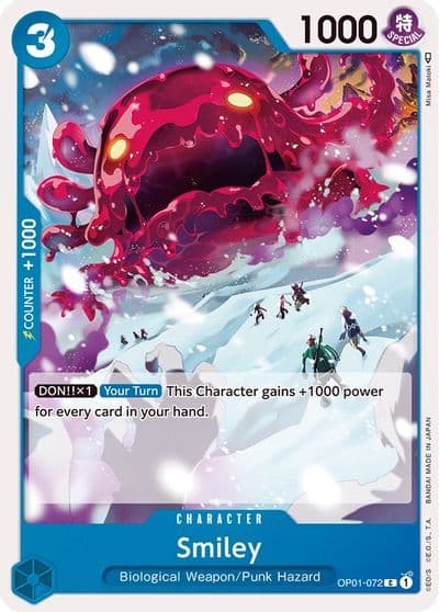 Smiley Romance Dawn One Piece card