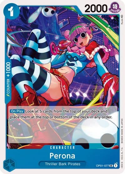 Perona Romance Dawn One Piece card