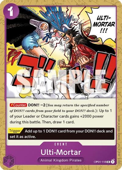 Ulti Mortar Romance Dawn One Piece card