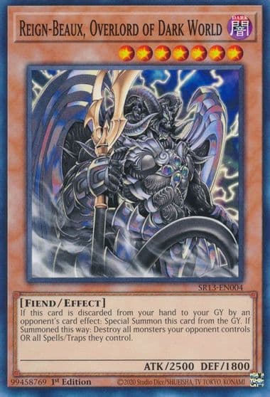 Reign Beaux Overlord of Dark World Structure Deck: Dark World Yu-Gi-Oh! card