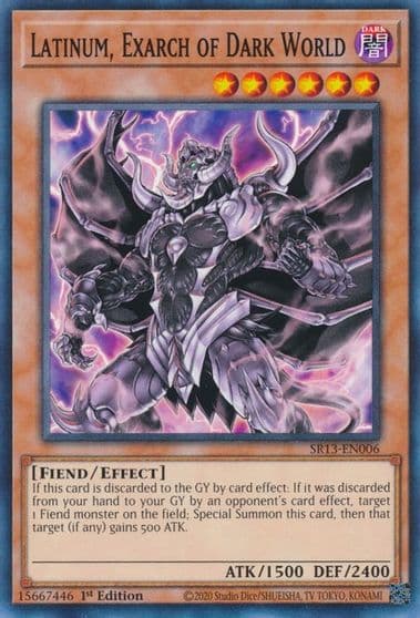 Latinum Exarch of Dark World Structure Deck: Dark World Yu-Gi-Oh! card