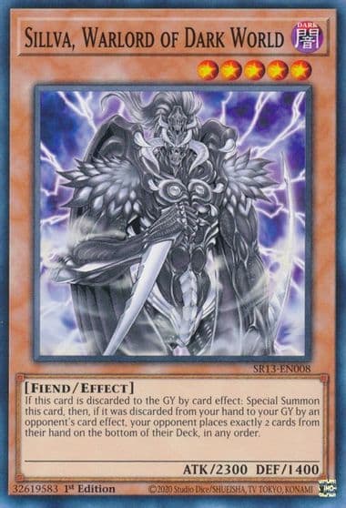 Sillva Warlord of Dark World Structure Deck: Dark World Yu-Gi-Oh! card